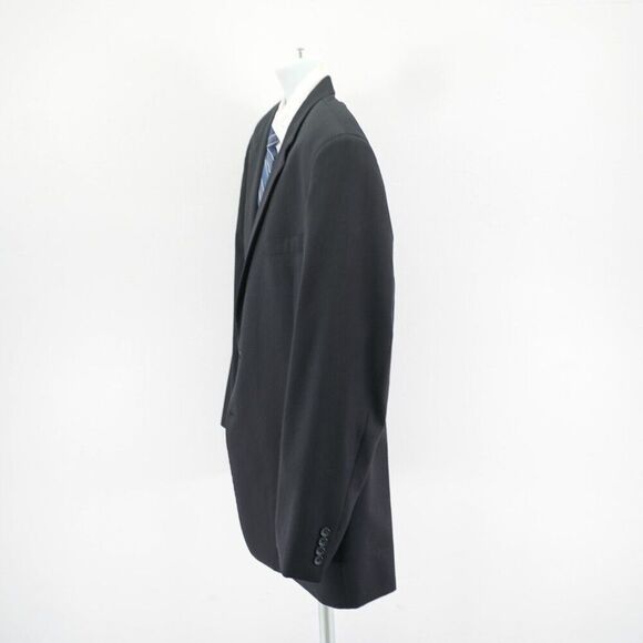 Pronto Uomo Platinum Executive Fit Wool Charcoal Gray Blazer 46L Tagged 48L - Picture 5 of 11